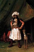 Jean Leon Gerome Bashi-Bazouk and his Dog France oil painting reproduction